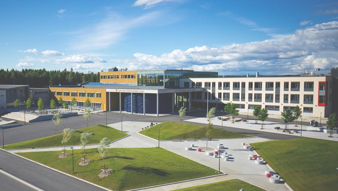 Foto av Sam Eyde videregående skole